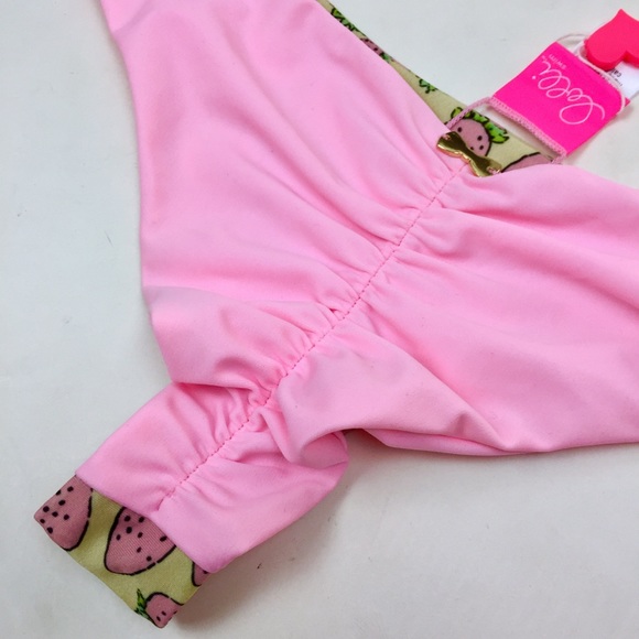SOLD Lolli Strawberry Very Cheeky Swim Bottom Sz L - Picture 5 of 7